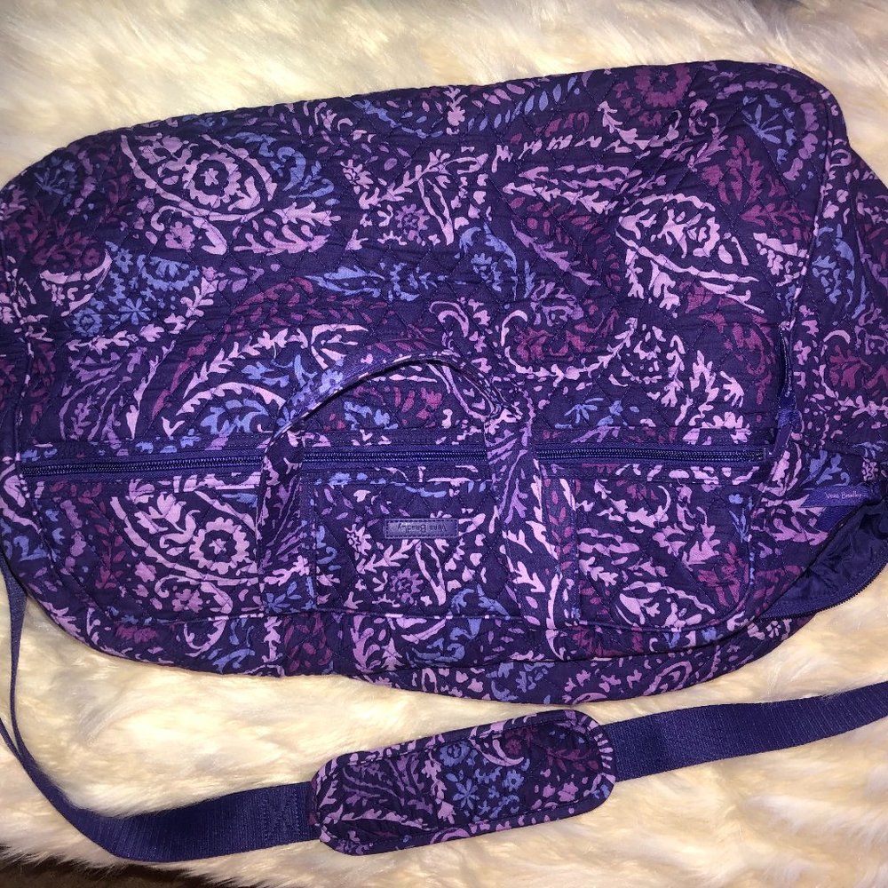 Vera Bradley Paisley Amethyst Grand Traveler Bag - NWOT